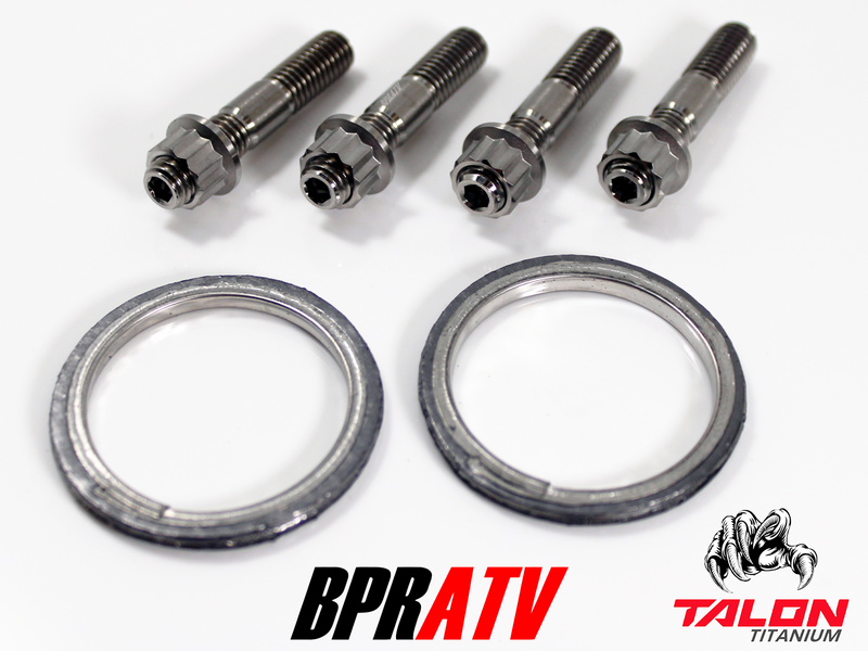 Can-Am Defender Max HD8 Exhaust Repair Kit BPRATV Titanium Studs Nuts & Gaskets