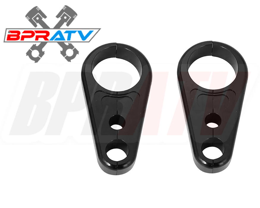 Billet Black Front A-Arm Brake Line Clamps Yamaha YFZ450 YFZ450R YFZ450X YFZ 450