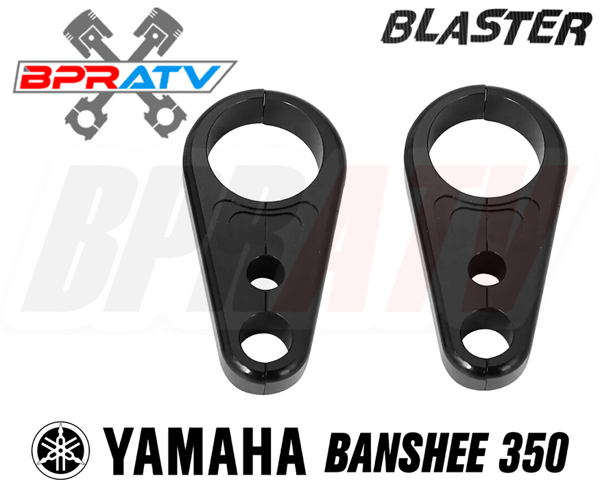 BPRATV Billet Black Front A-Arm Brake Line Clamps Yamaha Banshee 350 Blaster 200