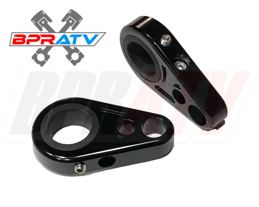 Billet Black Front A-Arm Brake Line Clamps Polaris Predator 500 + Outlaw 500 450