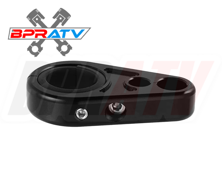 Billet Black Front A-Arm Brake Line Clamps Polaris Predator 500 + Outlaw 500 450