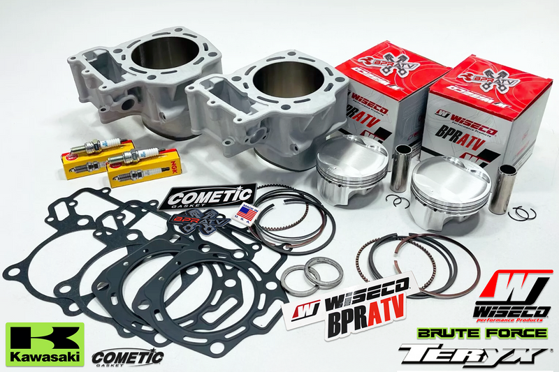 Kawasaki Teryx 750 KVF 750 Top End Rebuild Kit Cylinders Wiseco Pistons Cometic