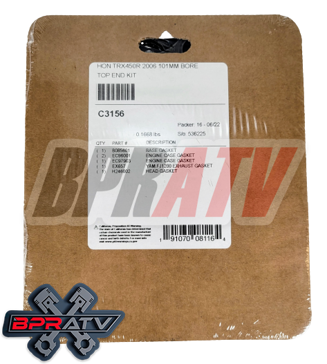 Honda TRX450R 06+ 96mm 12:1 CP Carrillo Race Piston Kit Cometic Gaskets Std Bore