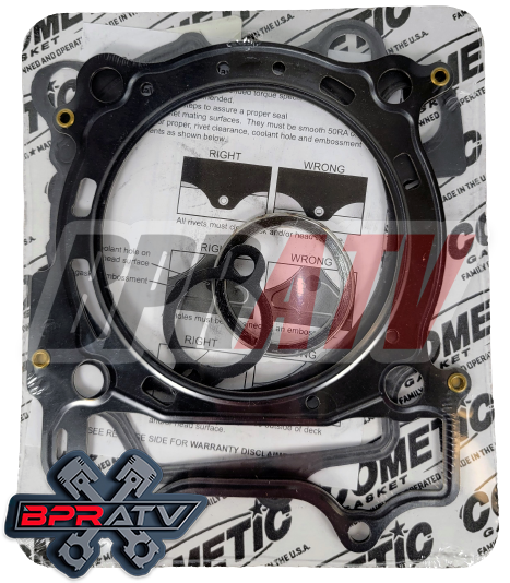 Yamaha YFZ450R YFZ 450R 95mm Stock Bore Wiseco Pump Gas Piston & Cometic Gaskets