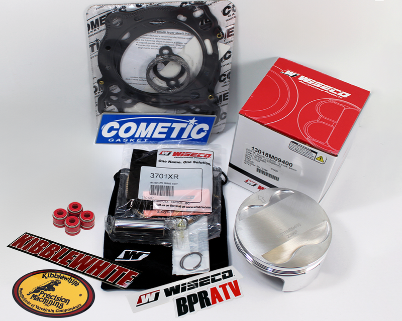 Suzuki LTZ400 LTZ 400 94mm +4 Big Bore Wiseco Piston 12.5:1 Cometic Gasket Seals