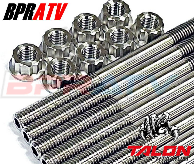 GSXS GSX-S 1000 Cylinder Head Stud Bolts TITANIUM Head Studs 12 Pt Nut Kit Set