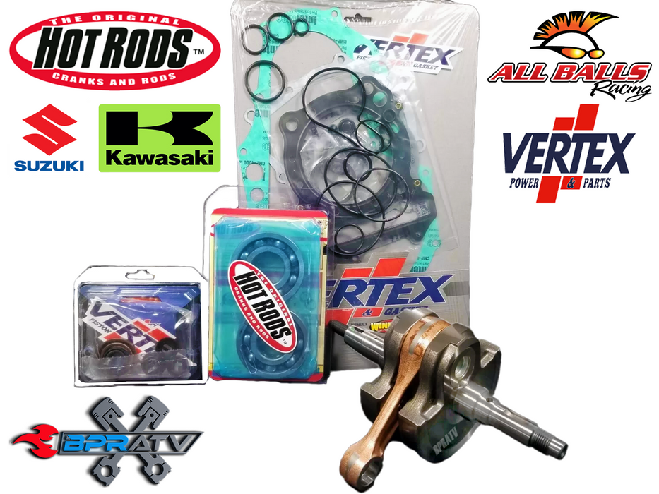 Suzuki LTZ400 KFX400 Hot Rods STD Bottom End Rebuild Kit Vertex Gaskets Seal Kit