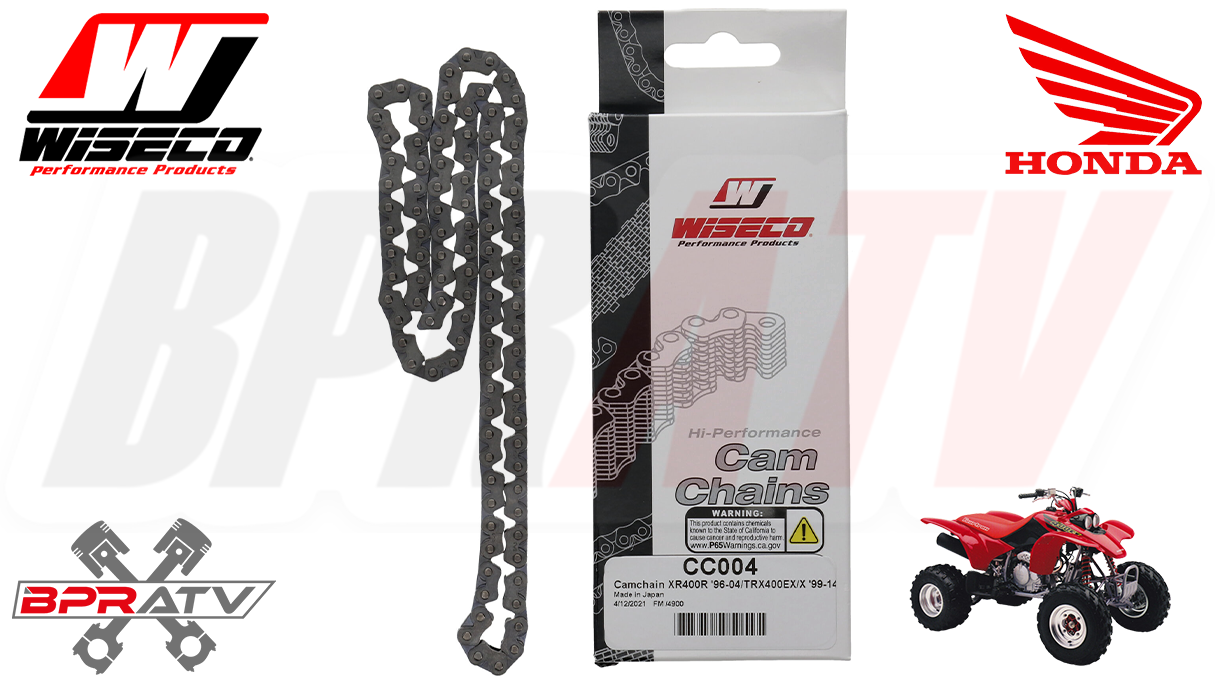 400EX 400X XR400R Cylinder Head Stage 2 Hot Cams WISECO Chain & 87 88 89 Cometic