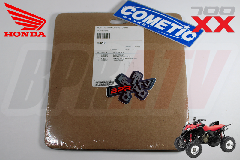 Honda TRX700XX Top End Rebuild Kit CP 11:1 Piston Kit +Cometic Gasket Set BPRATV