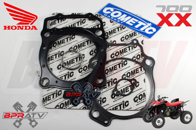 Honda TRX700XX TRX 700XX Stock Bore Cometic Top End Gasket Kit & KPMI RED Seals