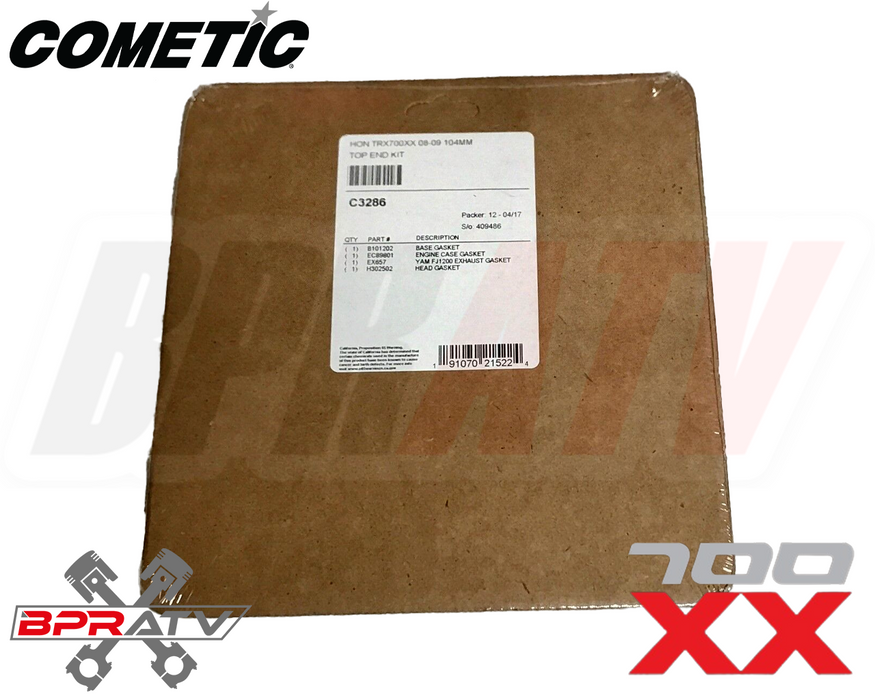 Honda TRX700XX TRX 700XX Stock Standard Bore Cometic Top End Gasket Kit C3286
