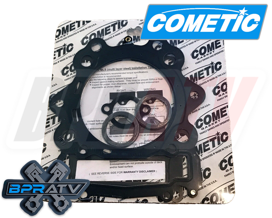 Yamaha Raptor Grizzly 700 102 Stock Bore Wiseco 10:1 Pump Gas Piston & Gaskets