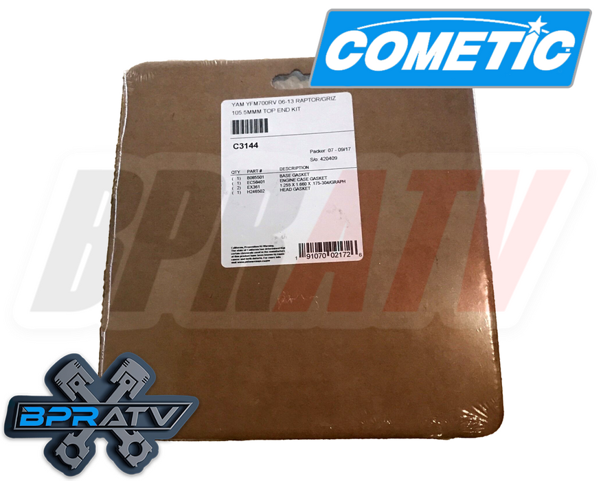 ATHENA Grizzly 700 734cc 105.5mm Big Bore WISECO Piston 11.5:1 + COMETIC Gasket
