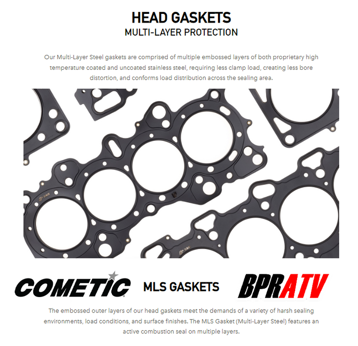 Yamaha Grizzly 700 Stock Standard OEM Bore CP Piston Rings Only & Cometic Gasket