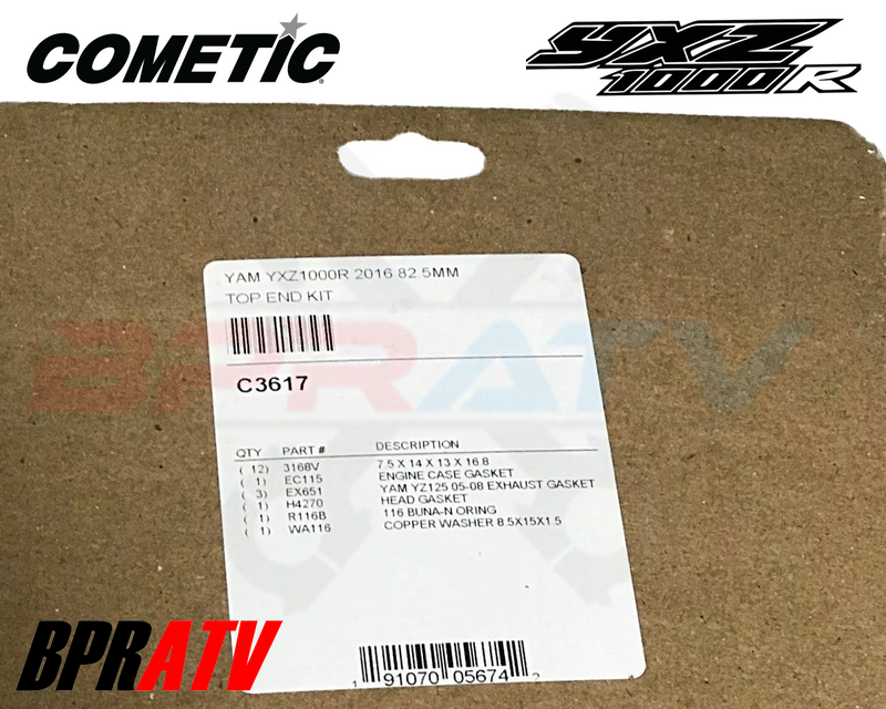 Yamaha YXZ1000R SS EPS Special Cometic Top End Gasket Kit MLS Head Gasket Seals