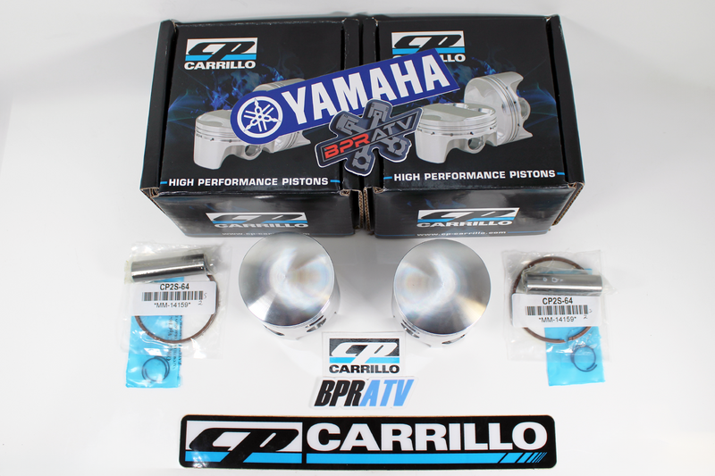 New Yamaha Banshee 64mm Stock Bore CP-Carrillo Forged Pistons Kit Rings Clip Set