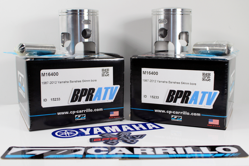 Yamaha Banshee CP Carrillo Pistons 66mm Big Bore Forged Piston Set Top End Kit