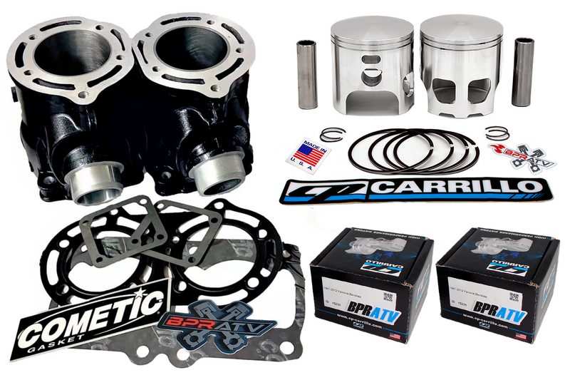 Yamaha Banshee 66mm Cylinders CP-Carrillo Pistons & Cometic Top End Rebuild Kit!