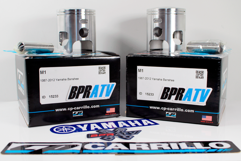 BPRATV Yamaha Banshee 370cc 66mm Big Bore CP Carrillo Piston Top End Rebuild Kit