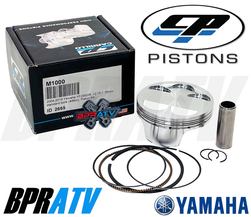 Yamaha YFZ450R YFZ 450R 95mm 12.5:1 CP Carrillo Stock Bore Pump Gas Piston Rings