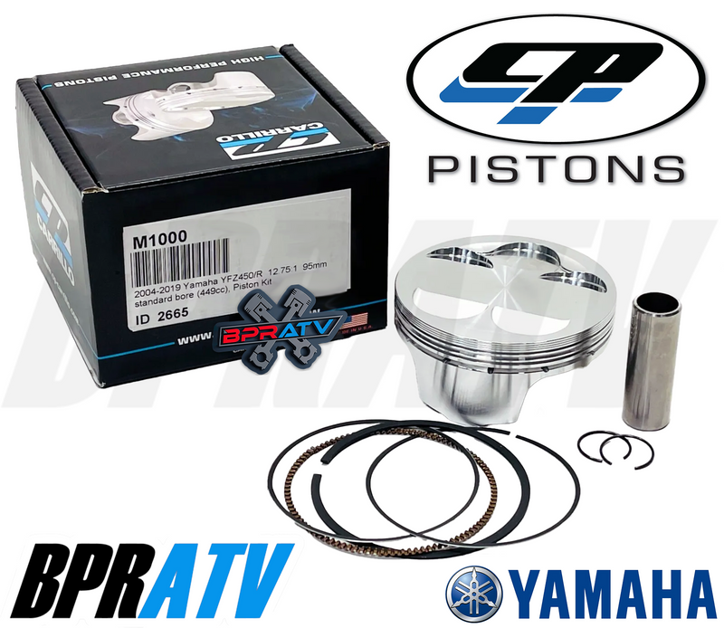 Yamaha YFZ450R 450X 98mm Top End Rebuild Kit Cylinder Works & CP Carrillo Piston