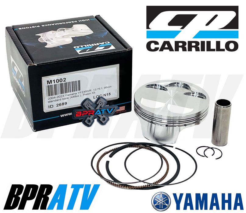 Yamaha YFZ450 YFZ 450 95mm 13.75:1 CP Carrillo Stock Bore RACE GAS Piston Rings