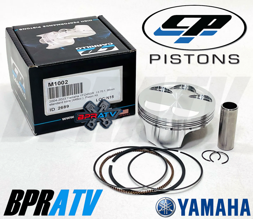 YFZ450 YFZ450X YFZ450R 95mm 13.75:1 CP Carrillo Stock Bore RACE GAS Piston Rings