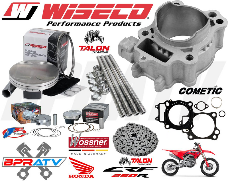 Honda CRF250X CRF 250X 78mm Stock Bore Cylinder Complete Top End Rebuild Kit 04+