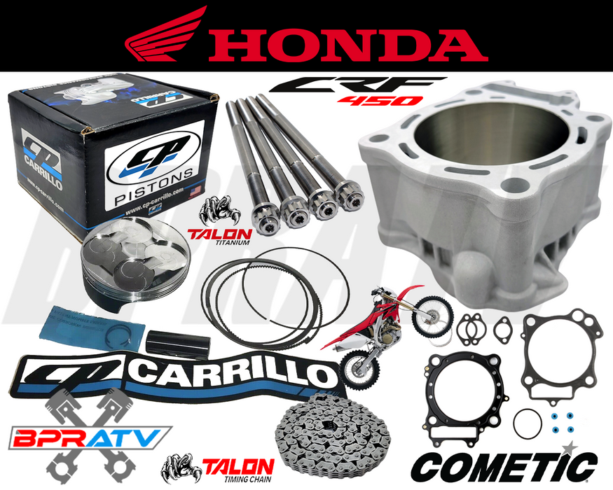 CRF450X CRF 450X 100mm Big Bore Cylinder 490c 13:1 CP Piston Top End Rebuild Kit