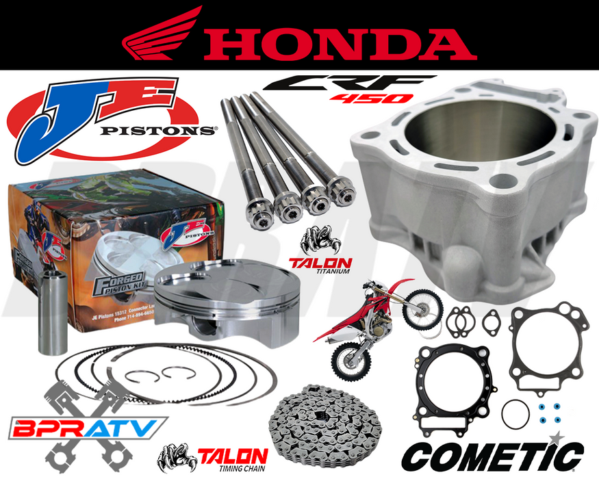 05-17 Honda CRF450X CRF 450X 100mm Big Bore Cylinder JE Piston Race Top End Kit