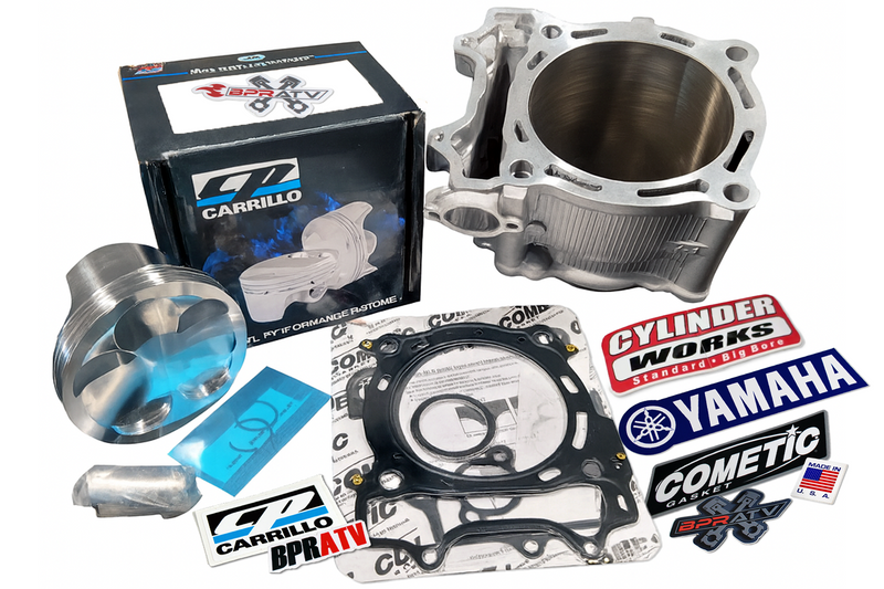 Yamaha YFZ450R 450X 98mm Top End Rebuild Kit Cylinder Works & CP Carrillo Piston