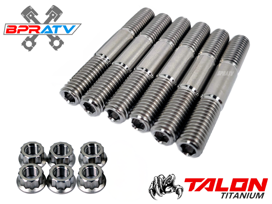 Suzuki LT250 LT 250R F/G Quadracer Titanium Head Studs Stud Bolt Upgrade Kit Set