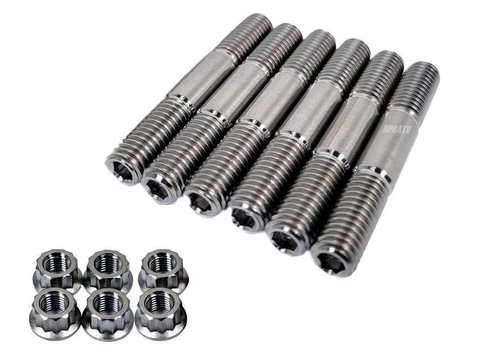 Suzuki LT250 LT 250R F/G Quadracer Titanium Head Studs Stud Bolt Upgrade Kit Set