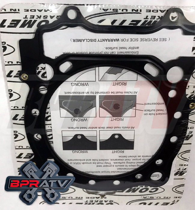 Yamaha YFZ450R YFZ 450R YFZ450X 95mm Stock Bore Cometic Top End MLS HEAD Gasket