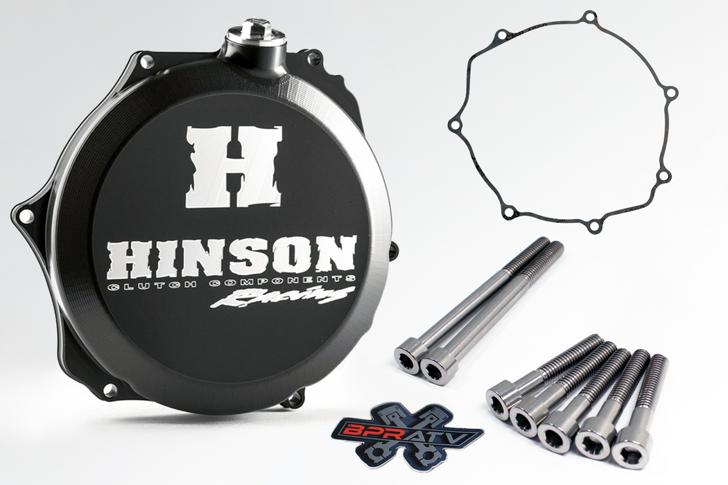 LTR450 LTR 450 Hinson Billetproof Clutch Cover Gasket & BPR TITANIUM Cover Bolts