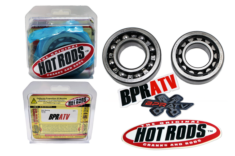 New Hot Rods Crankshaft Rebuild Kit TRX450R TRX450ER '06-14 SKF Bearings Gaskets