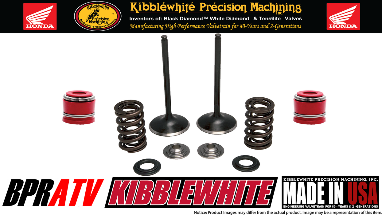 Honda CRF250R CRF 250R Kibblewhite Stainless Intake Valves Springs Kit Red Seals