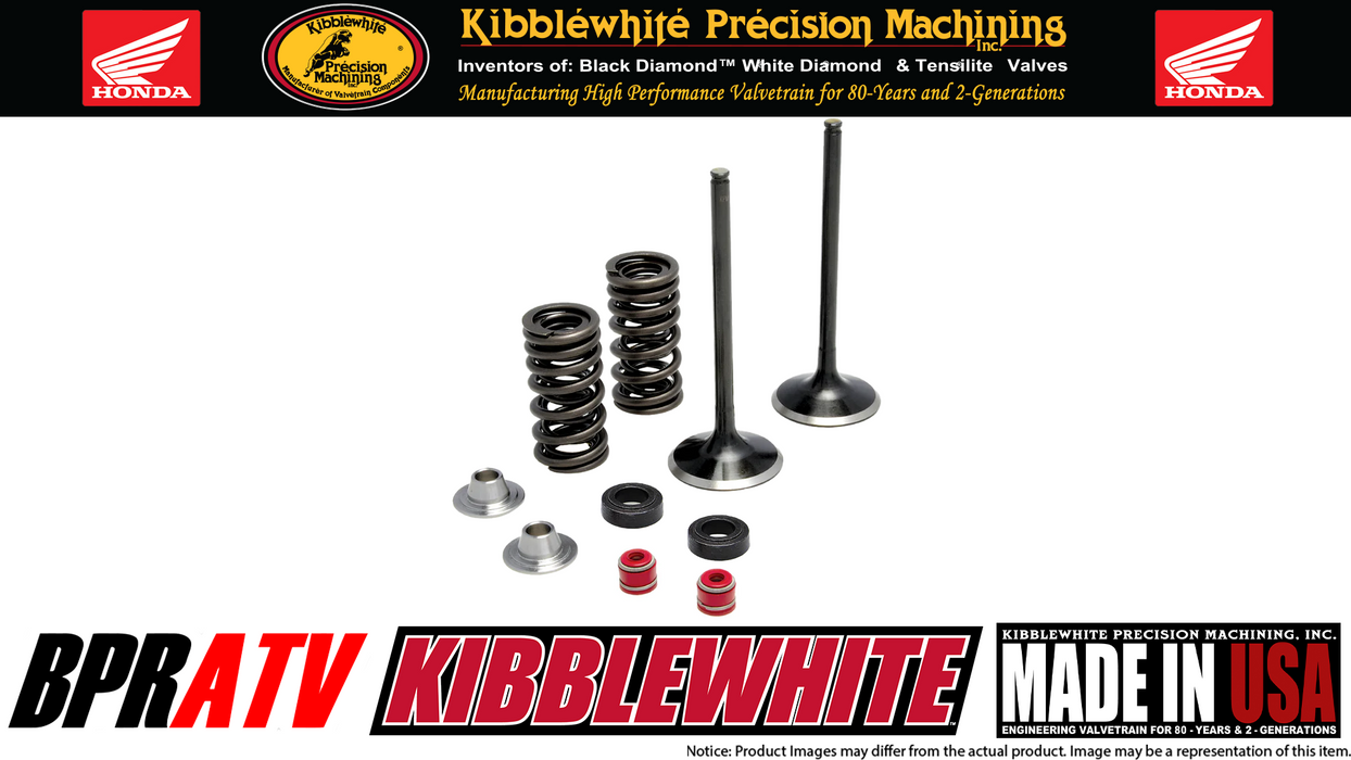 Honda CRF250R CRF 250R Kibblewhite Stainless Intake Valves Springs Kit Red Seals