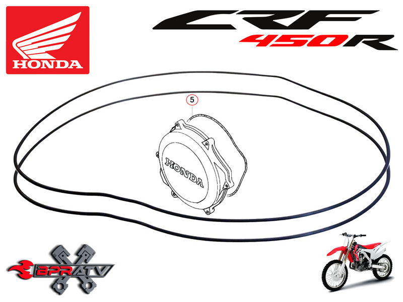 Honda CRF450R CRF 450R Clutch Cover Basket Gasket O-Ring Seal 11352-MEB-671 PAIR