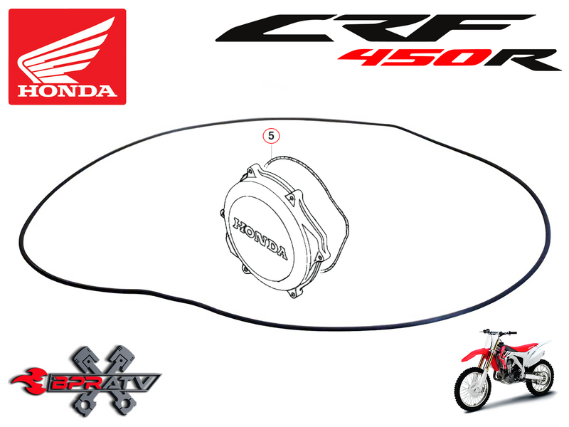 02-16 CRF450R CRF 450R Clutch Cover Basket Gasket O-Ring Seal 11352-MEB-671 QTY2