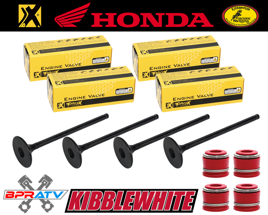 Honda 400EX 400X XR400 ProX Valve Rebuild Kit Valves Set KIBBLEWHITE Red Seals