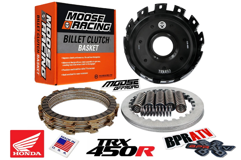 Moose Offroad Honda TRX450R TRX 450R CNC Billet Clutch Basket HD Clutch Pack Kit