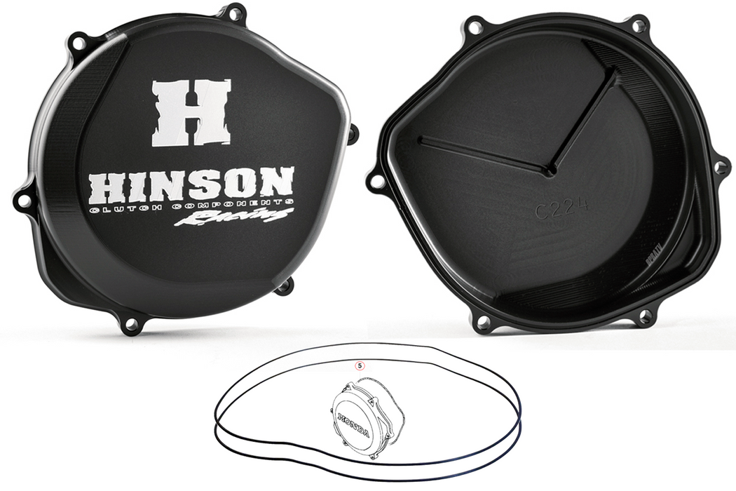 Hinson Clutch Cover Billet BILLETPROOF Honda CRF450R CRF 450R C224 (2002 - 2018)