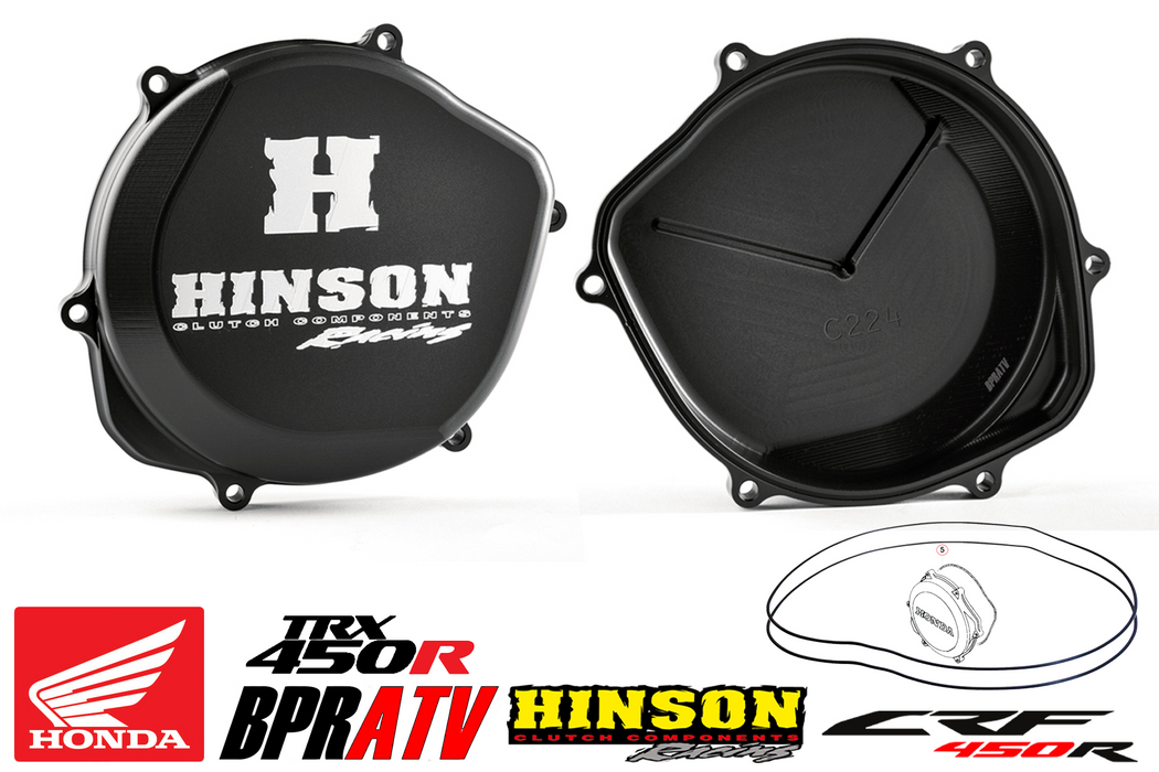 Hinson Clutch Cover Billet BILLETPROOF Honda CRF450R CRF 450R C224 (2002 - 2018)