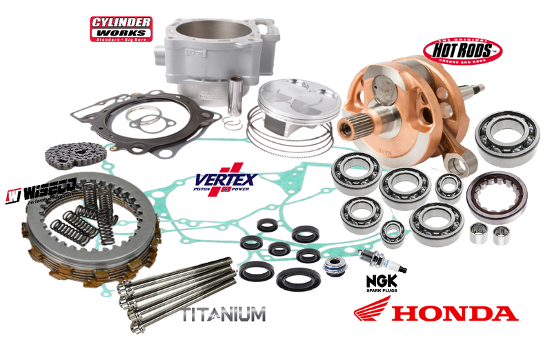 honda trx450r big bore stroker kit engine rebuild