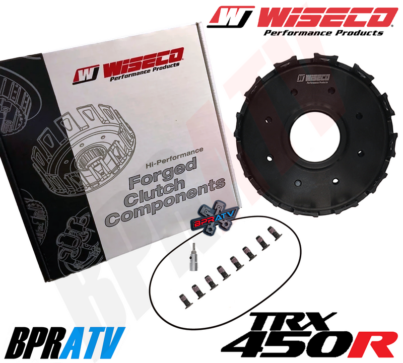 Honda TRX450R TRX 450R TRX450ER Wiseco Forged Clutch Basket BPRATV HD Clutch Kit