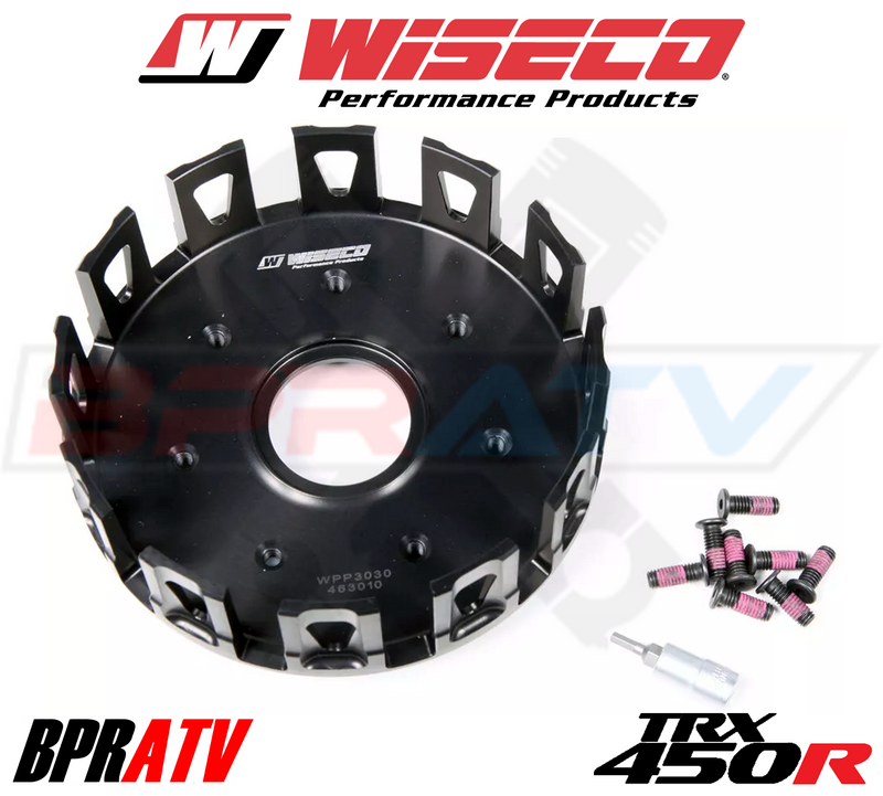 Honda TRX450R TRX 450R TRX450ER Wiseco Forged Clutch Basket BPRATV HD Clutch Kit