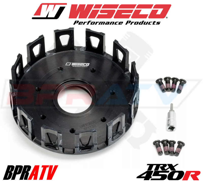Honda TRX450R TRX 450R TRX450ER Wiseco Forged Clutch Basket BPRATV HD Clutch Kit