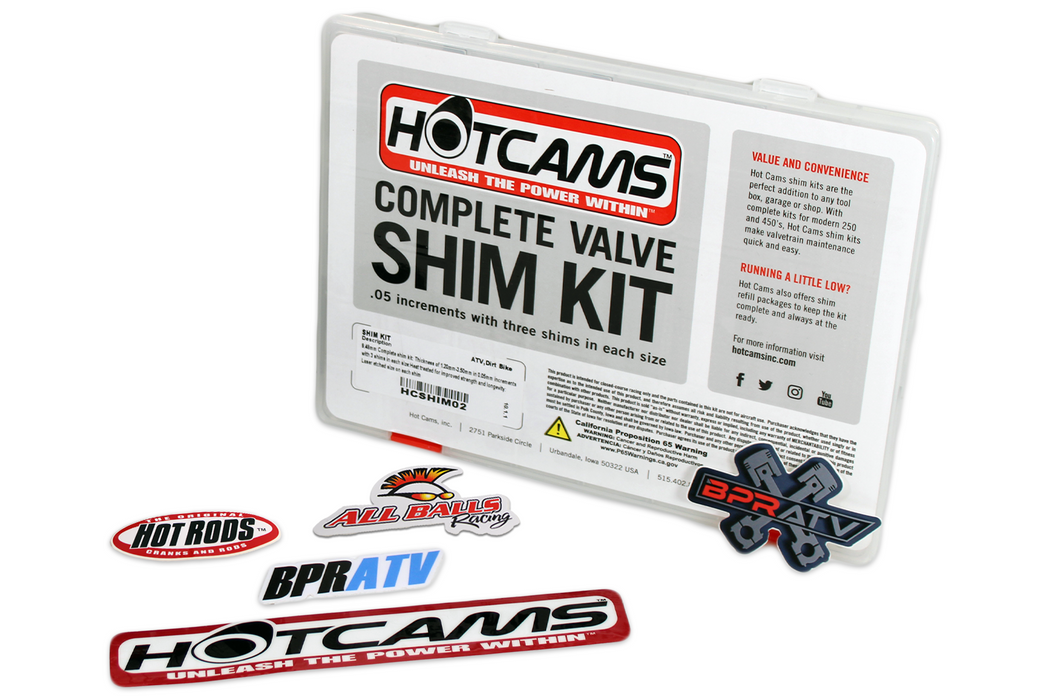 02-06 Honda CRF450R Kibblewhite Valves Titanium Spring Kit Seals +Hot Cams Shims