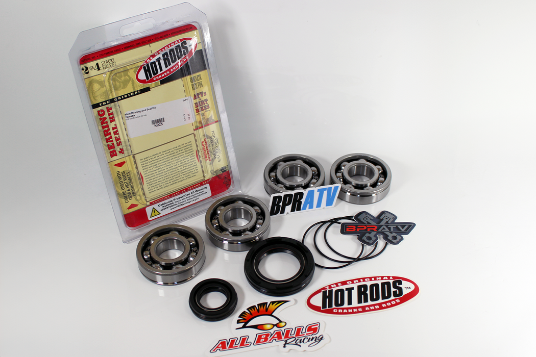 Banshee 350 Hot Rods 4111 +4 mil Crankshaft Rebuild Kit Main Bearings & Seal Kit